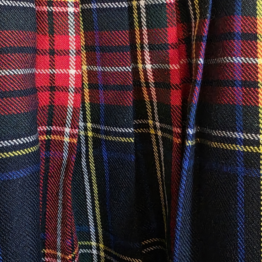 Vintage 90s Two Roads Plaid Maxi Skirt - Dark Academia - Made in Canada - Picture 3 of 4